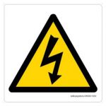 Safety Sign Store CW309-105AL-01 High Voltage-Graphic Sign Board