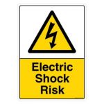 Safety Sign Store CW314-A3V-01 Electric Shock Risk Sign Board