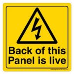 Safety Sign Store CW324-105PC-01 Back Of This Panel Is Live Sign Board