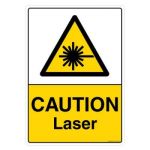 Safety Sign Store CW405-A3PC-01 Caution: Laser Sign Board