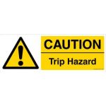 Safety Sign Store CW410-2159PC-01 Caution: Trip Hazard Sign Board