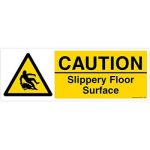 Safety Sign Store CW412-2159V-01 Caution: Slippery Surface Sign Board