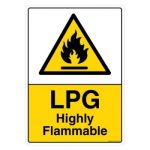 Safety Sign Store CW420-A3AL-01 Lpg Highly Flammable Sign Board