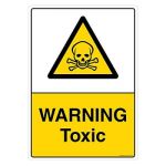 Safety Sign Store CW447-A3AL-01 Warning: Toxic Sign Board