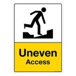 Safety Sign Store CW601-A3PC-01 Uneven Access Sign Board