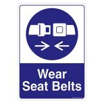 Safety Sign Store CW603-A4V-01 Wear Seat Belts Sign Board