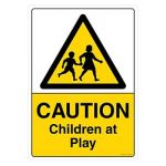 Safety Sign Store CW605-A2AL-01 Caution: Children At Play Sign Board