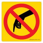 Safety Sign Store CW613-105PC-01 Do Not Touch-Graphic Sign Board