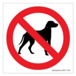 Safety Sign Store CW617-105PC-01 No Dogs-Graphic Sign Board