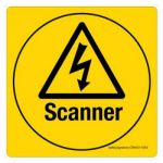 Safety Sign Store CW633-105PC-01 Scanner Sign Board