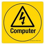 Safety Sign Store CW634-105PC-01 Computer Sign Board
