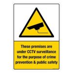 Safety Sign Store CW705-A3V-01 Cctv Warning Sign Board