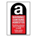 Safety Sign Store CW712-A3PC-01 Warning: Asbestos Sign Board