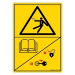 Safety Sign Store DS303-A6PC-01 Danger: Eletrocution Hazard - Graphic Sign Board