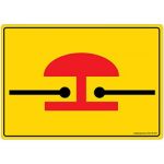 Safety Sign Store DS418-A6V-01 Emergency Stop - Graphic Sign Board