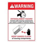 Safety Sign Store DS441-A6V-01 Warning: Entanglement Hazard Sign Board