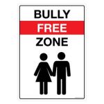 Safety Sign Store FS112-A3V-01 Bully Free Zone Sign Board