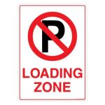 Safety Sign Store FS123-A4V-01 Loading Zone Sign Board
