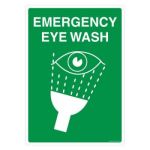 Safety Sign Store FS406-A4V-01 Emergency Eye Wash Sign Board