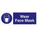 Safety Sign Store FS611-1029V-01 Wear Face Mask Sign Board