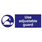 Safety Sign Store FS614-2159V-01 Use Adjustable Guards Sign Board