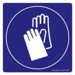 Safety Sign Store FS618-105AL-01 Protective Gloves-Graphic Sign Board