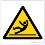 Safety Sign Store GS103-105PC-01 Caution: Slippery Surface - Graphic Sign Board