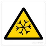 Safety Sign Store GS104-105PC-01 Caution: Cold Temperature-Graphic Sign Board