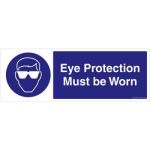Safety Sign Store FS629-1029V-01 Eye Protection Must Be Worn Sign Board