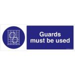 Safety Sign Store FS635-1029AL-01 Guards Must Be Used Sign Board