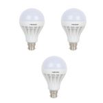 Frazzer LED Bulb Combo, Power 9 & 12 & 15, Weight 0.285kg, Base Type Pin B22