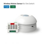 BuildTrack BT-CMWMBP-4R Wireless Motion Sensor Ceiling Mount Battery Powered, Control  Four Switches Controlled, Weight 0.2kg, Color White