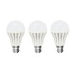 Tamters LED Bulb, Power 12W, Set of 3 Pcs, White Color