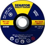 Senator SEN2301060K A30TBF Depressed Centre Grinding Disc Set, Size (Diameter x Thickness x Bore) 100 x 6 x 16mm