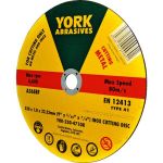 York YRK2304710K A36SBF Inox Cutting Disc, Size (Diameter x Thickness x Bore) 230 x 1.8 x 22.23mm