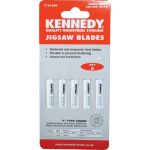 Kennedy KEN2401017K Jigsaw Blade Set, Wood Cutting Capacity 15mm
