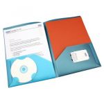 Solo RC 607 Presentation Folder, Size F/C, Metallic Blue Color