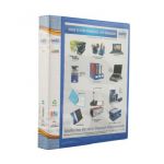 Solo RB 405 Ring Binder-2-D-Ring (With front view Pocket), Size A4, Grey Color