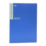Solo DF 502 Certificate Display File - 20 Pockets, Size B/4, Blue Color