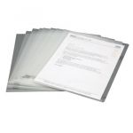 Solo CH 107 Document Envelope (Button), Size A4, Transparent White Color
