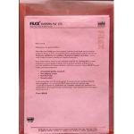Solo CH 118 Document Envelope (Button, L/Scape), Transparent Pink Color