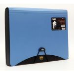 Solo EF 884 Conference Expanding File - 6 Pockets (with Pen & Pad), Size F/C, Blue Color