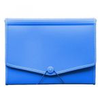 Solo EX 701 Expanding Cheque Case (Elastic) - 12 Section, Blue Color