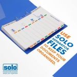 Solo SP 510 Separator (With Index - Set of 10), Size A4, Multi Color