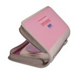 Solo CD 096 Computer CD Wallet, Zipper, 96 CD, Frosted Pink Color
