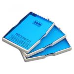 Solo BC 001 Business Card Pocket Case, Size A4, Blue Color
