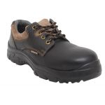 Lancer 106LA Safety Shoes, Size 7, Sole Type PU- Double Density, Toe Type Steel Toe