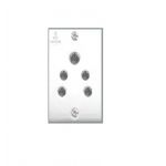 Anchor 14304 Penta 2-in-1 Socket, Current Rating 6A, Voltage 240V, Fequency 50hz, Color White