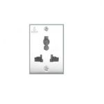 Anchor 14305 Penta Combi Socket, Current Rating 6A, Voltage 240V, Fequency 50hz, Color White