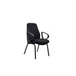 Wipro Candid (4 legged) Visitor Chair, Type Visitor, Upholstery Texo Fabric